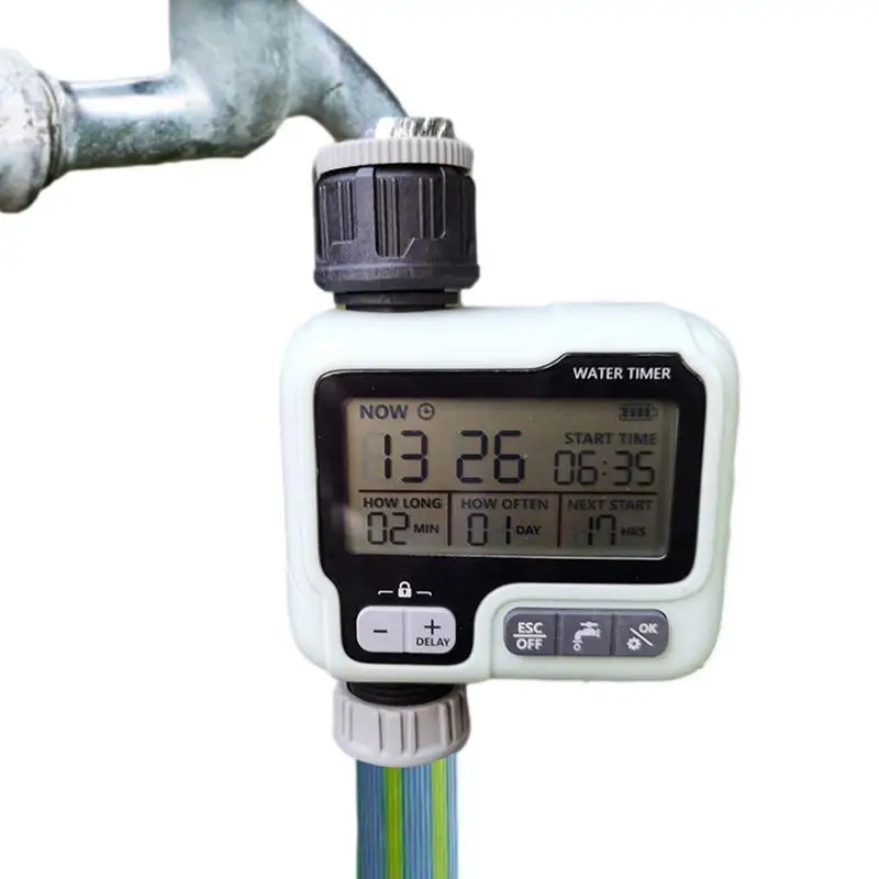 

Sprinkler Timer Water Timer Programmable For Garden Hose Drip Irrigation Timer System With Rain Delay/Manual/Automatic Mode