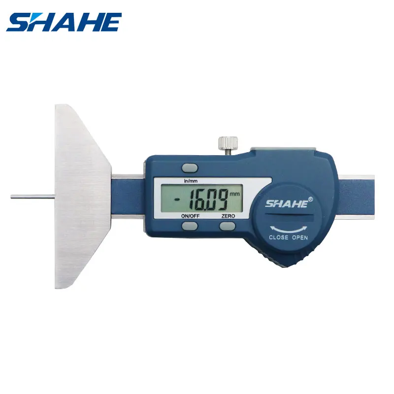 Shahe Depth Gauge Digital Car Tyre Tire Tread Depth Gauge Meter Measurer Tool Stainless Steel Caliper Range 0-25mm/0-50mm