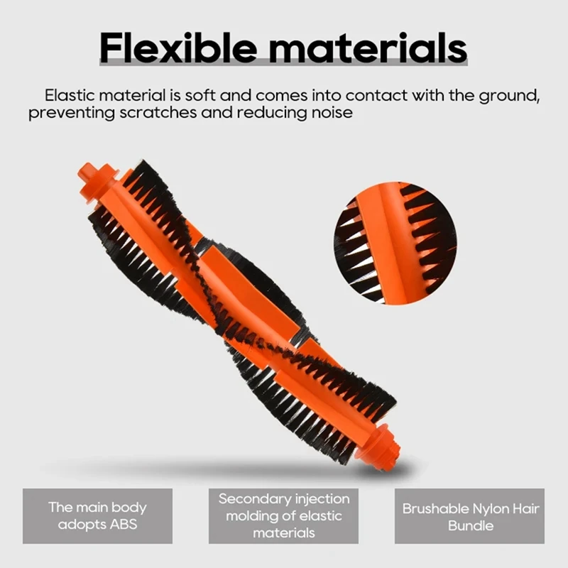 Acessórios para xiaomi x20 c101 robô aspiradores kit peças de reposição mop almofada limpar rolo escova filtro hepa sacos poeira