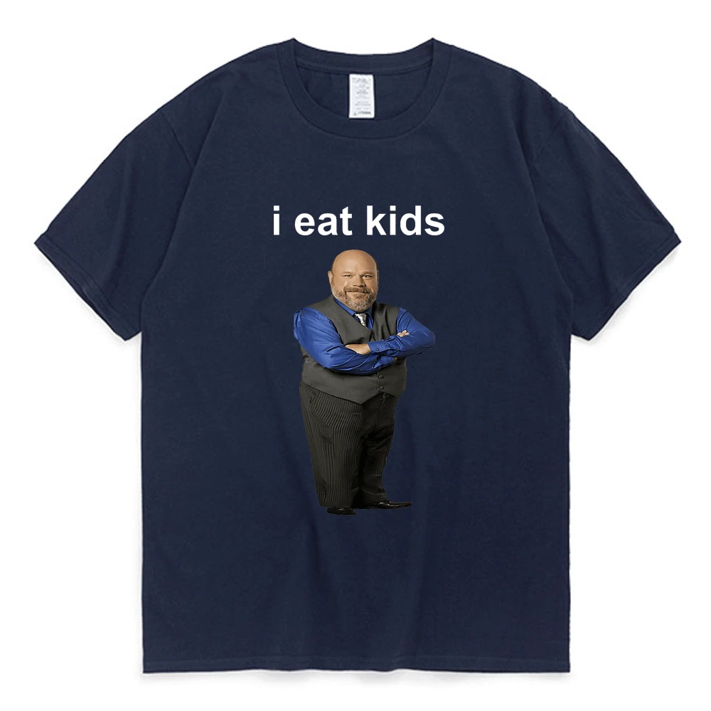 Funny Bertram Eats Kids T-shirt I Eat Kids Pure Cotton Short Sleeve T-shirts Boys Girls Casual Loose Harajuku Streetwear T Shirt