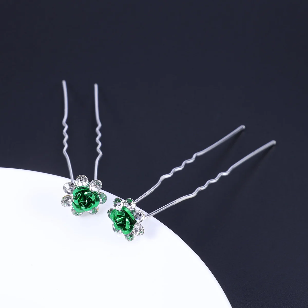 

20pcs Bridal Hairpin Decorative Rhinestone Flower Pattern Women Hair Accessories Wedding Bridesmaid Clips Daily Wear Gifts