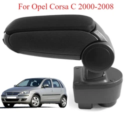 For Opel Corsa C 2000-2008 Armrest Center Console Black Textile  Original Fit Car Interior Accessories Replacement Parts