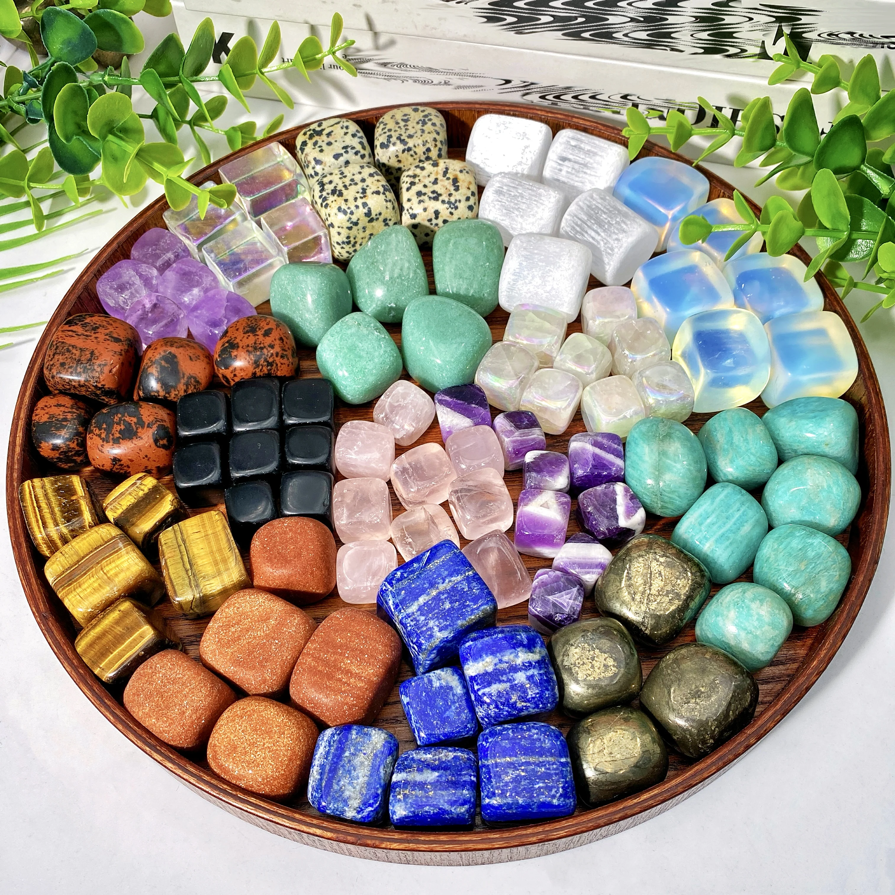 5PCS 10-30mm Multi-Material Cube Natural Tumbled Crystal Stones,Natural Crystals Quartz Minerals,Gemstones,Home decoration,Gift