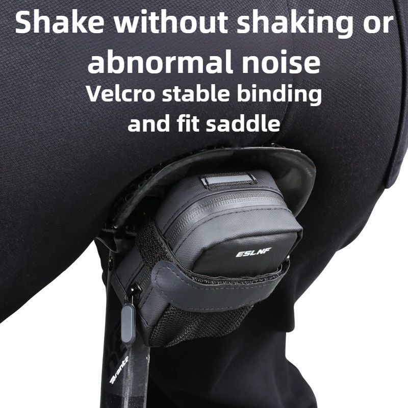 Bolsa impermeable para SILLÍN de bicicleta, bolsa ultraligera de cuero 600D para debajo del asiento, accesorios para bolsa trasera de bicicleta de montaña y carretera