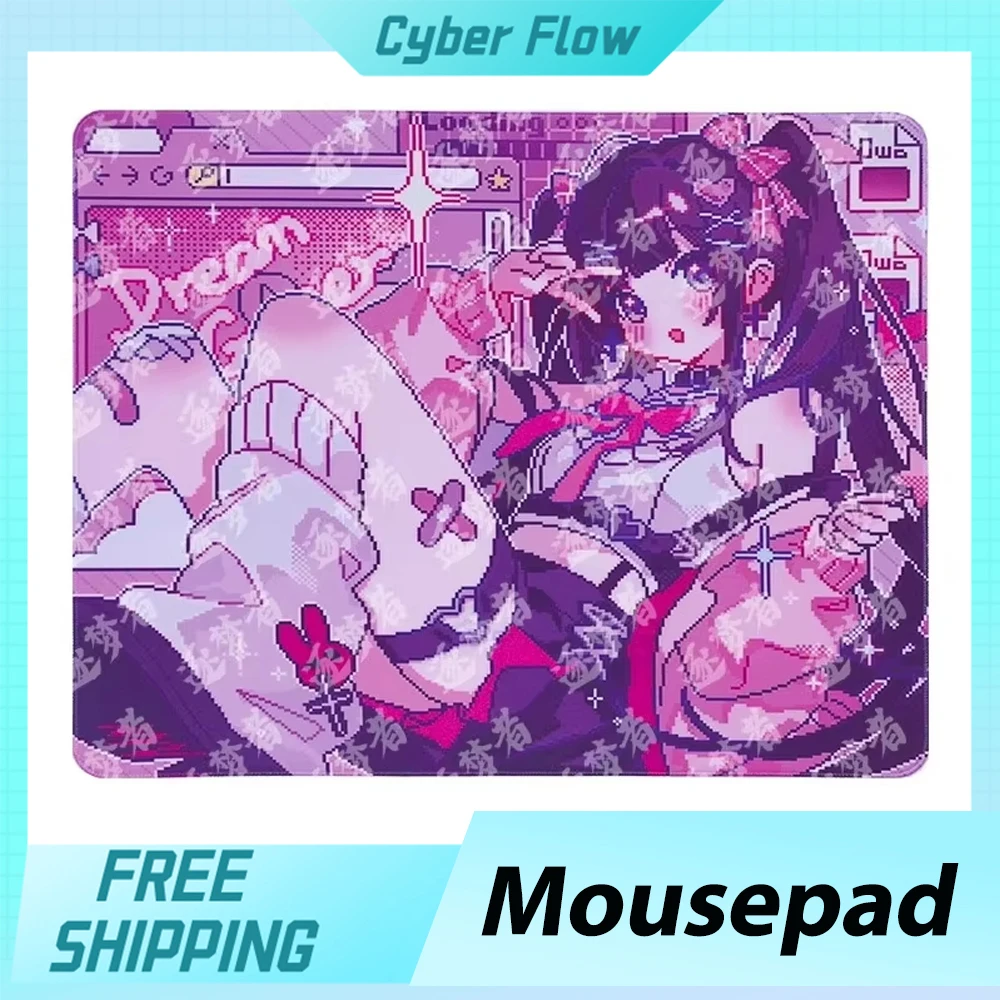 Alfombrilla de ratón Dream Chaser Una-V1, almohadilla de tela de Anime de Pixel Wind, almohadillas de ratón personalizadas de escritorio para jugadores con Control táctil de piel astringente