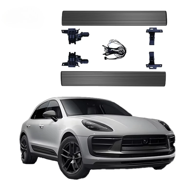 Auto Running Board  Car Automatic Pedal Liush Folding Steps Deployable Waterproof Side Steps for Porsche Macan 2014-2023