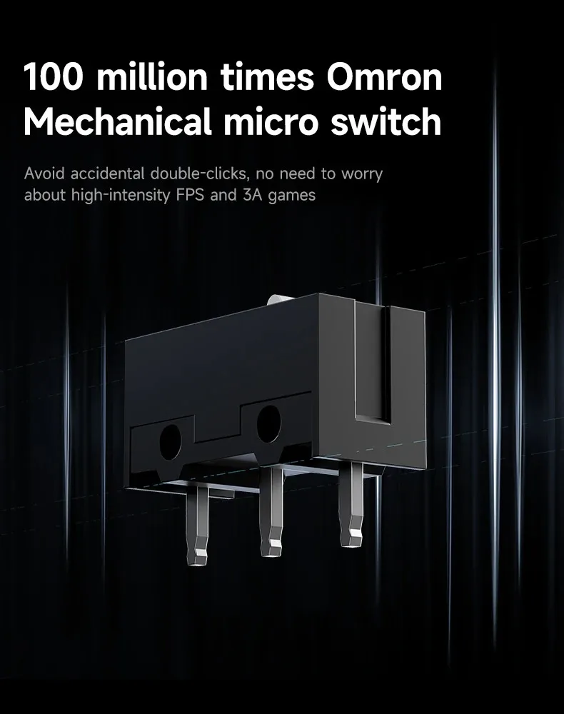 MCHOSE G3 V2 Pro Kabellose E-Sports-Maus Leichtgewichtig Drei Modi Bluetooth PAW3395 Hochleistungsfähig 800mAh Spiel- und Büromaus 59g – Detail 8
