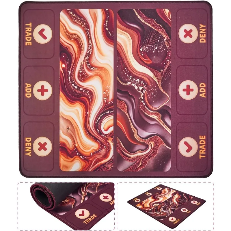 Squishy trading mat, with a specific area for Fidget trading board, thick Fidget trading pad, reusable, rollable, smooth