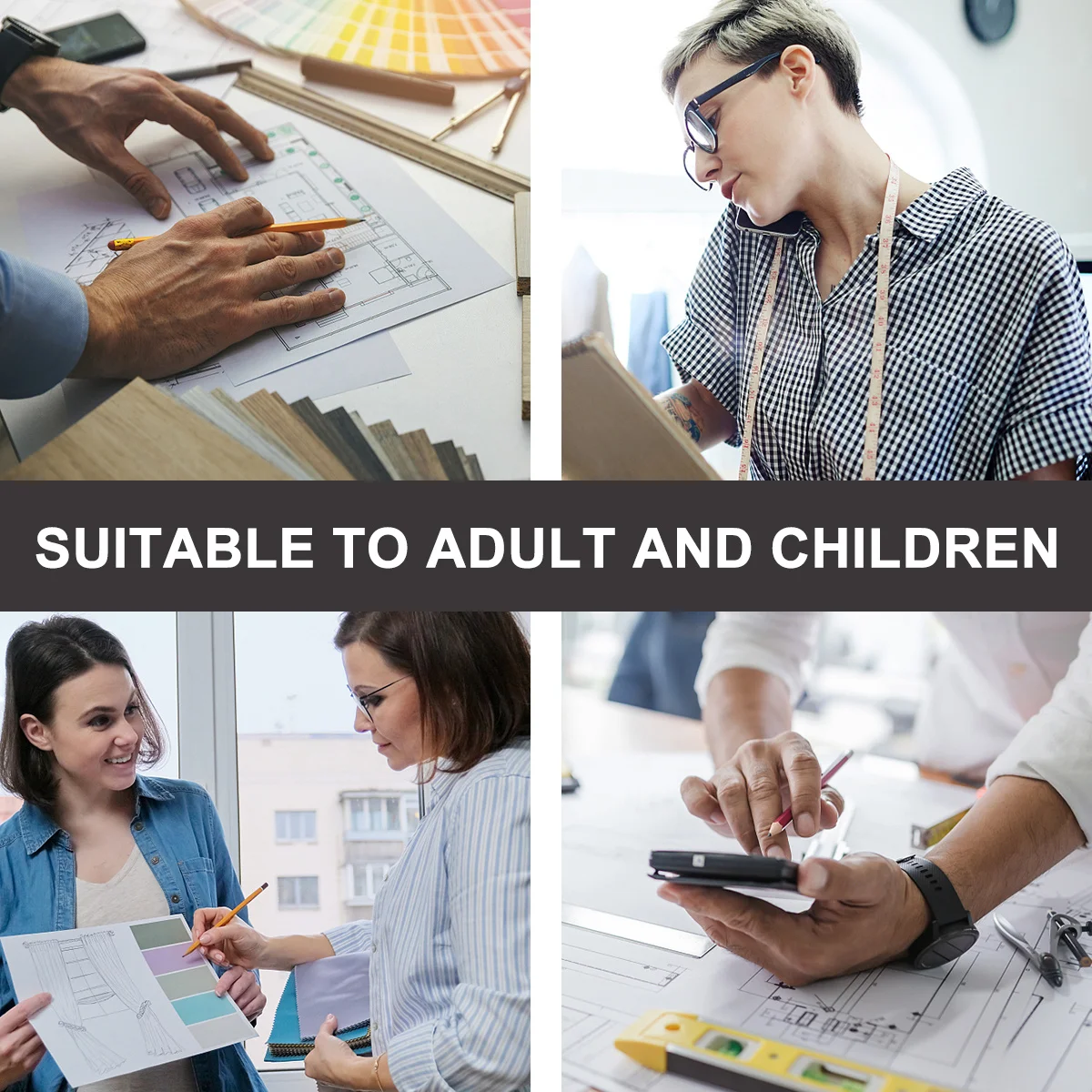 مجموعة قوالب رسم متعددة الوظائف من COOPHYA استنسل بيضاوي مربع دائري أداة صياغة معمارية احترافية لتصميم فني #6