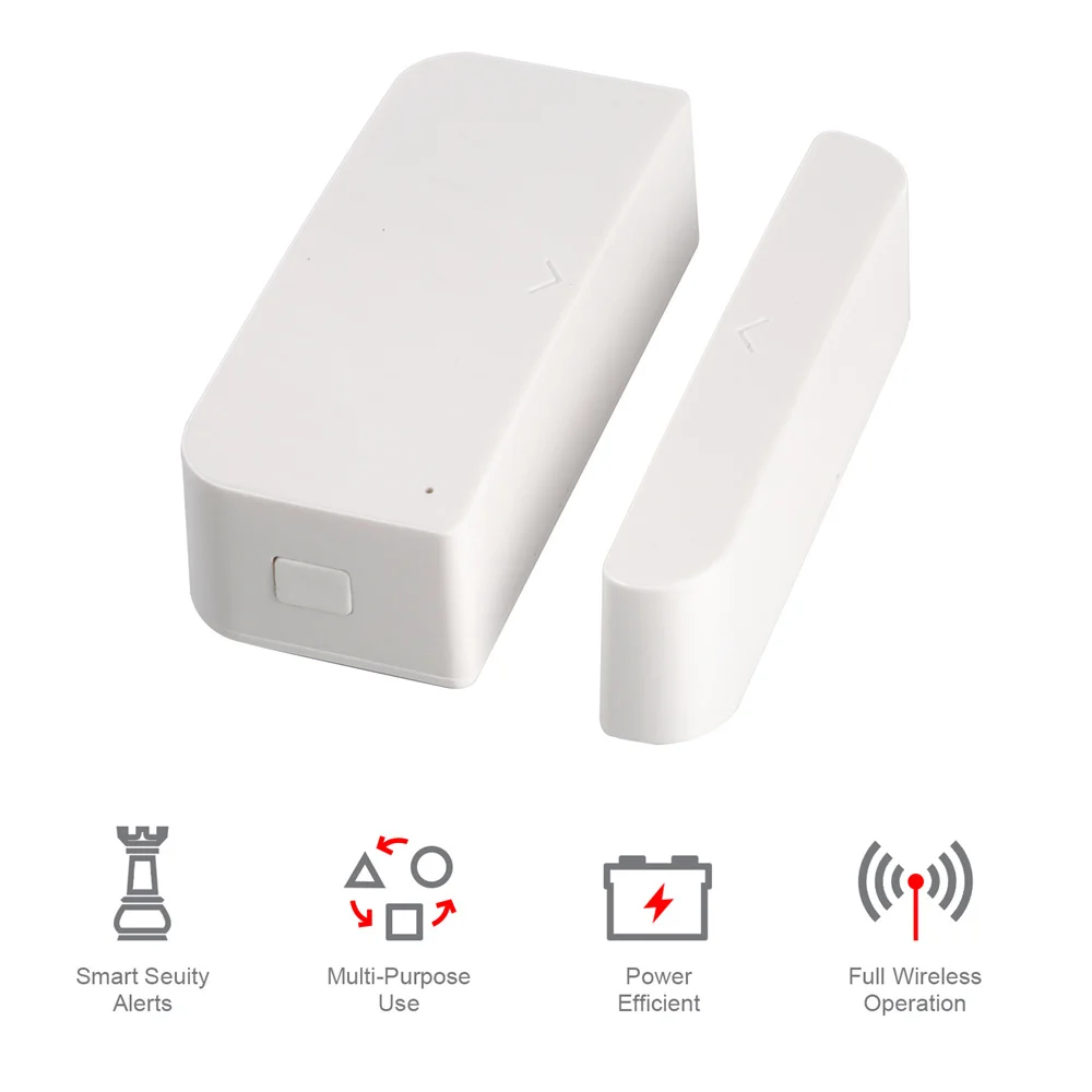 1~5PCS Smart Home Reliable Intelligent Sensor Wireless Anti-theft Alarm Graffiti Design Wireless Door And Window Sensor