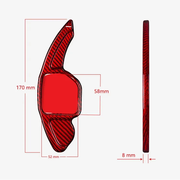 ขายร้อนคาร์บอนไฟเบอร์ dsg Paddle SHIFT สําหรับ A3/S3/RS3 A4/S4/RS4 A5 /S5/RS5 A6/S6/RS6