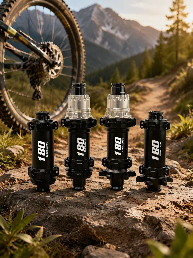 AliExpress GOLDIX M180 MTB Hub 60T Helical Ratchet Center Lock 6Bolt Disc Brake BOOST Thru Axle HG XD MS 24H 28H Mountain Bike Hub