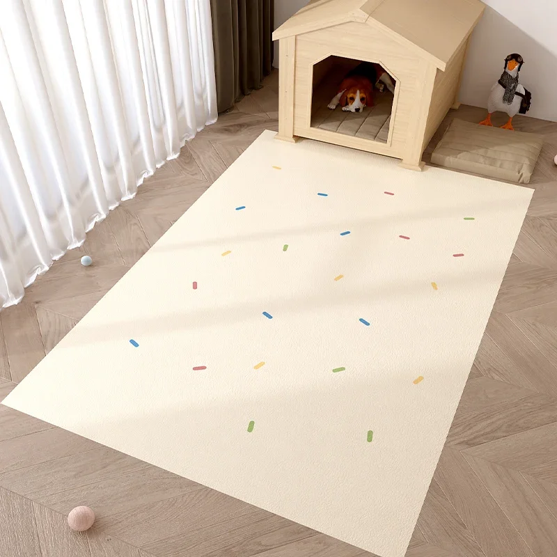 

Pvc Leather Carpet Pet Floor Mat Waterproof Urine-proof Rug Non-slip Cat Dog Kennel Fence Area Rugs Scrubable Kitchen Foot Mats