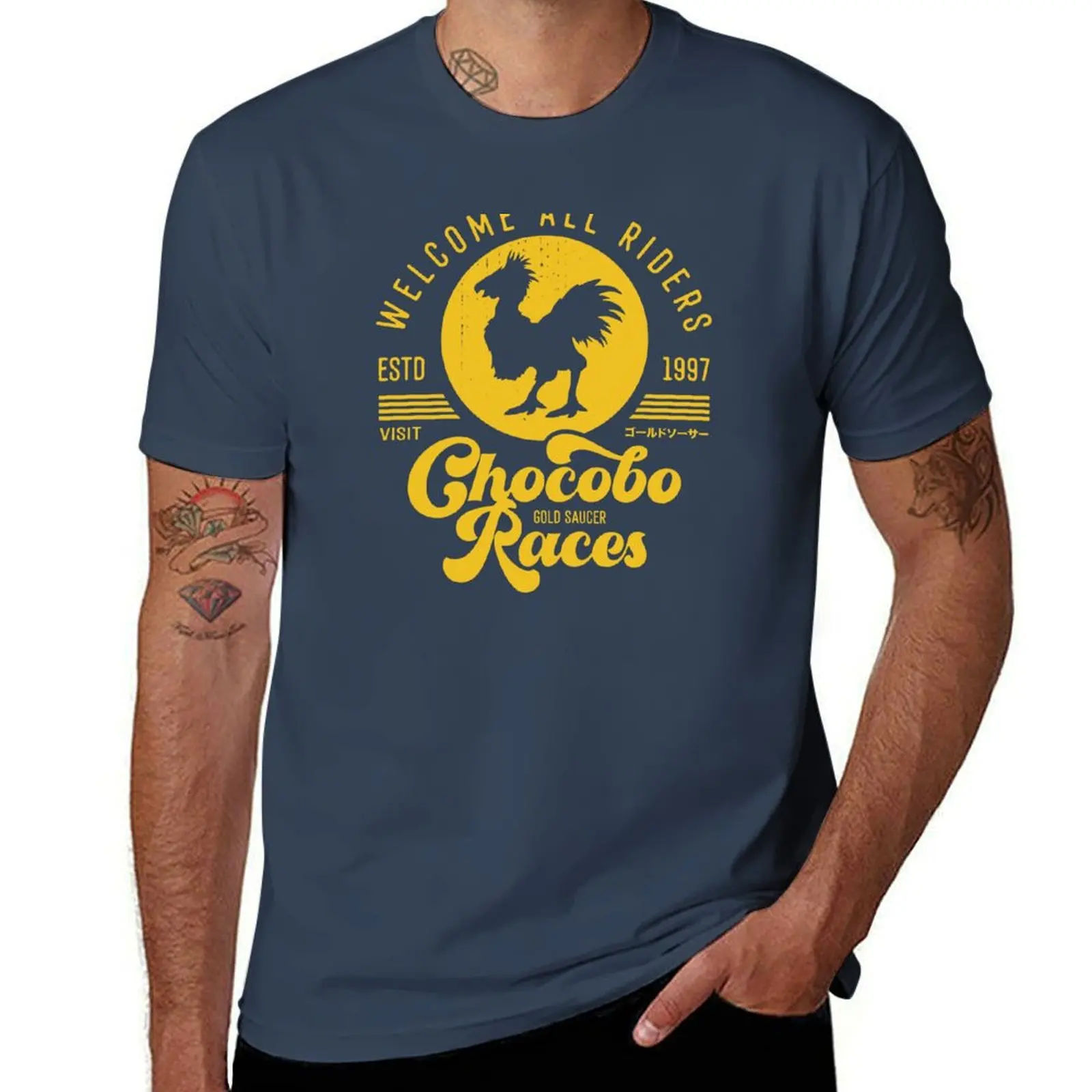 

Chocobo Races Crest T-Shirt printed t shirts for man cotton t shirt man man t shirt summer T-Shirt