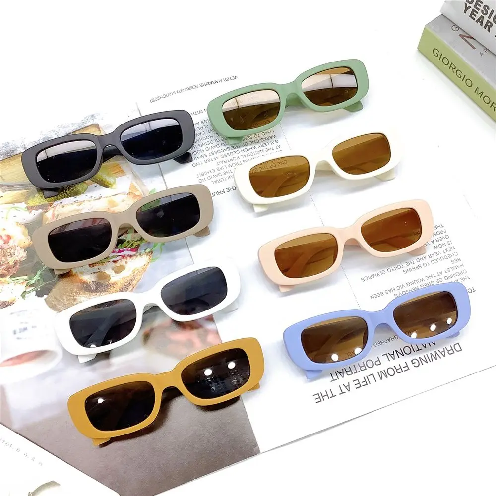 Retro UV 400 Protection Glasses Children Sunglasses Kids Sun Glasses Rectangle Eyewear