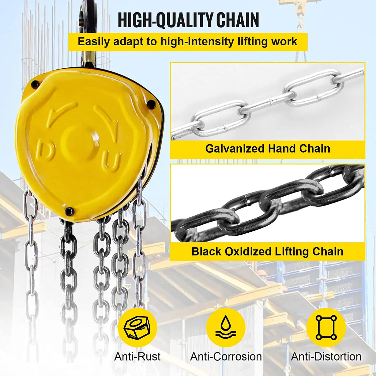 China Manufacturer 2 ton Manual Operated Chain Hoist Hand Lever Block with Competitive Price