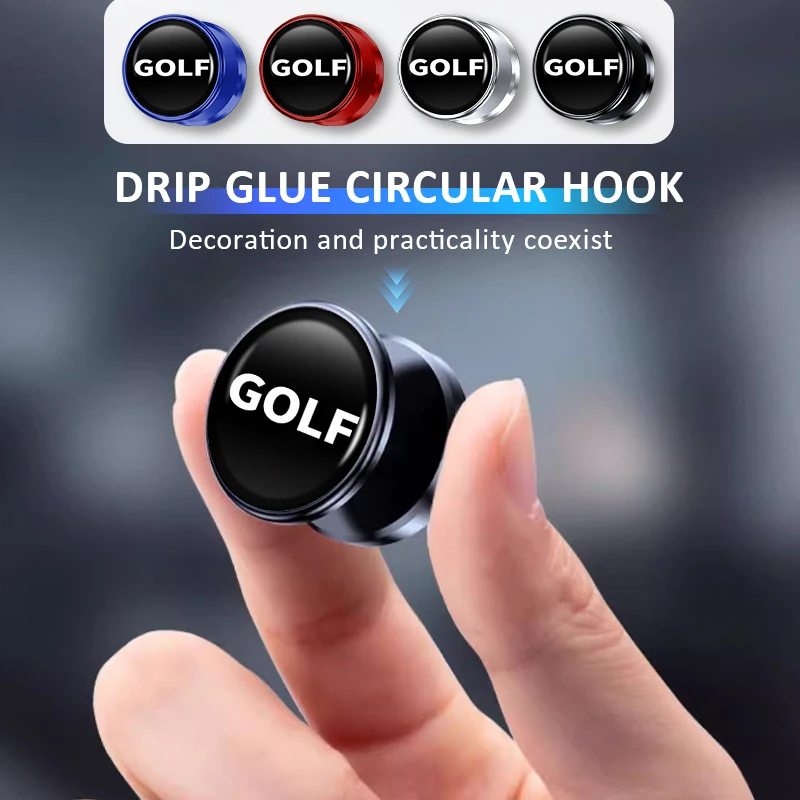

For Volkswagen VW Durable Drip Glue Car Hook Waterproof Adhesive Car Storage Hook Tiguan MK1 mk2 2016 2017 2018 2019 2020 2021