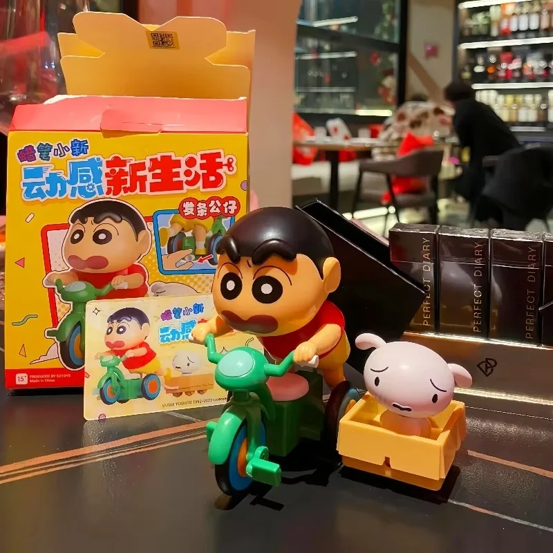 Crayon Shin-Chan Blind Box Dynamic Shin-Life Series Toys Mystery Box Mistery Caixa Action Figure Surpresa Model Birthday Gift