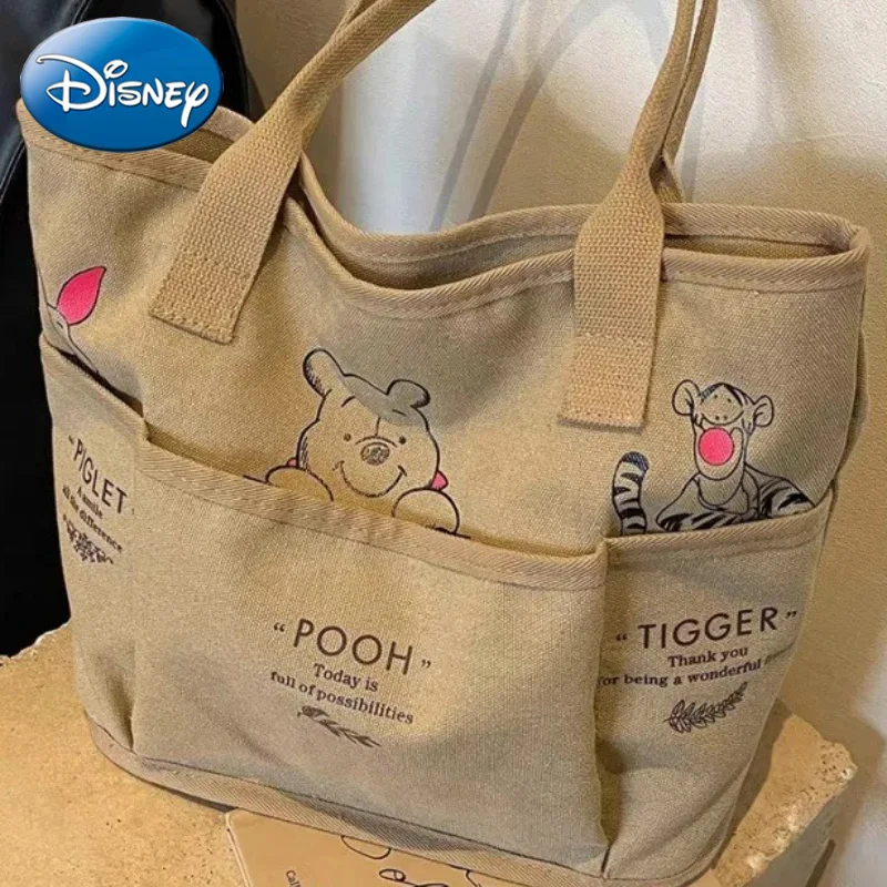 

Disney 2026 New Bear Women's Handbag Luxury Brand Women's Handbag Large Capacity Multifunctional Cartoon Fashion Shopping Bag