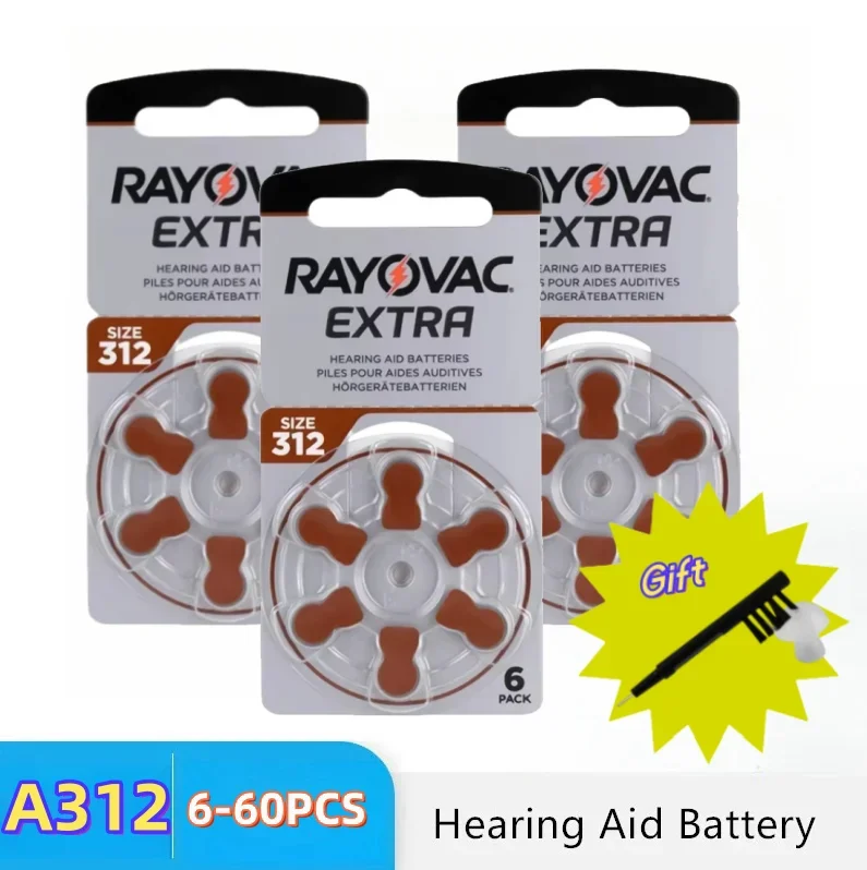 

Hearing Aid battery A312 Rayovac Extra Zinc Air Professional PR41 Batteries for Hearing Aids