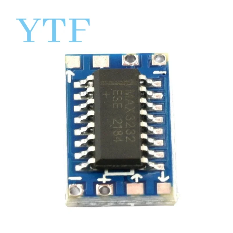 5 unids/lote Mini RS232 MAX3232 nivel a TTL nivel placa convertidor Módulo adaptador para Arduino