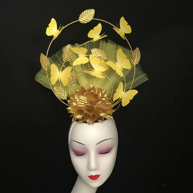 New Runway Show Headwear Female Adult Model Competition Stage Creative Personality Fashion Show Chinese Styling Hair Accessories