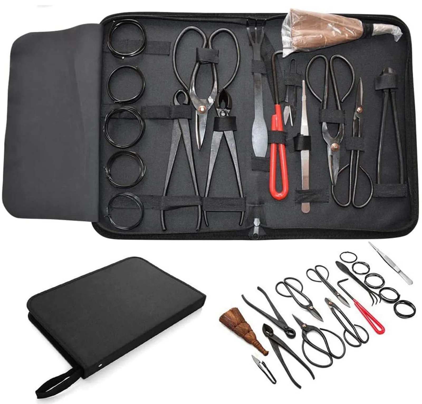 16 Pcs Bonsai Scissors Pruning Shears Set Extensive Cutter Scissors For Garden Pruning Tools Bonsai Styling Tools