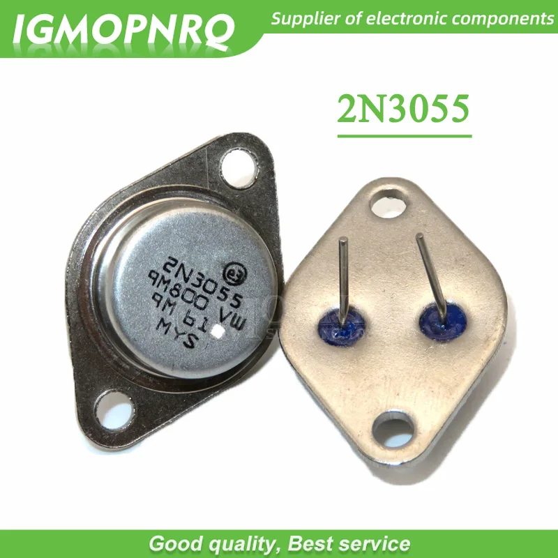 5pcs/lot 2N3055 15A 60V TO-3 NPN AF Amp Audio  Transistor made in  New Original Free Shipping