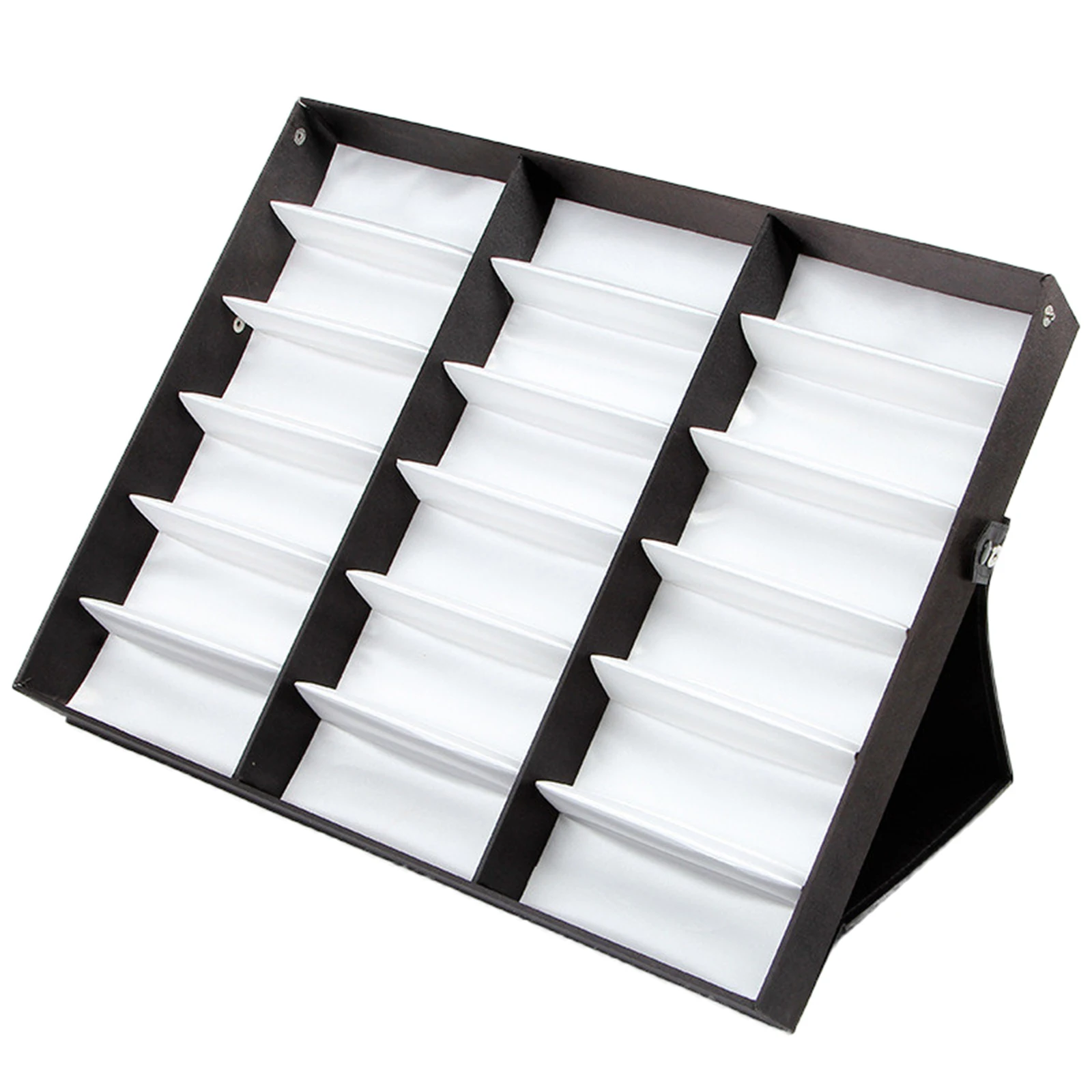 18Pairs Eyeglasses Sunglasses Display Stand Holder Rack Case, Eyeglass Display Box Sunglass Stand