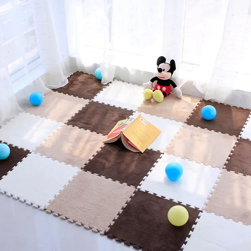 

Baby Foam Play Mat Bedroom Bedside Carpet EVA Non Slip Water Absorbent Foot Pad Children's Activity Mat Household Items