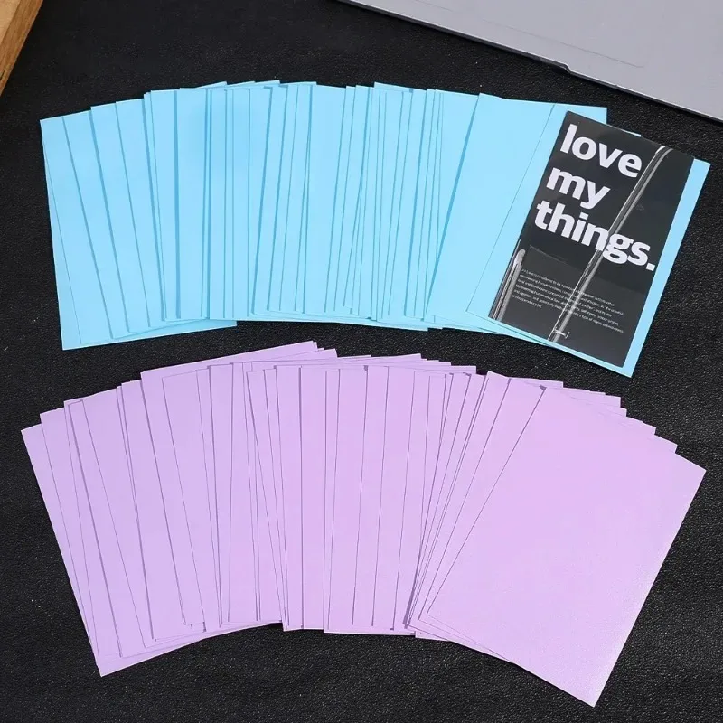 Kpop Transparente Card Sleeves, Film Cover, Solid Back, Photocard Holder, Game Card Protector, Armazenamento, 30 Pcs, 60 Pcs, 90Pcs