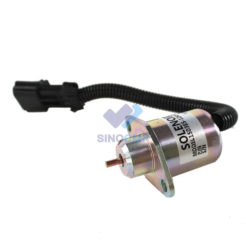 Solenoid Valve1503ES-12S5SUC5S 119653-77950 119285-77950 for Yanmar 3TNE84 3TNE88 4TNE84 John Deere Tractor X495 X595 X744 X748