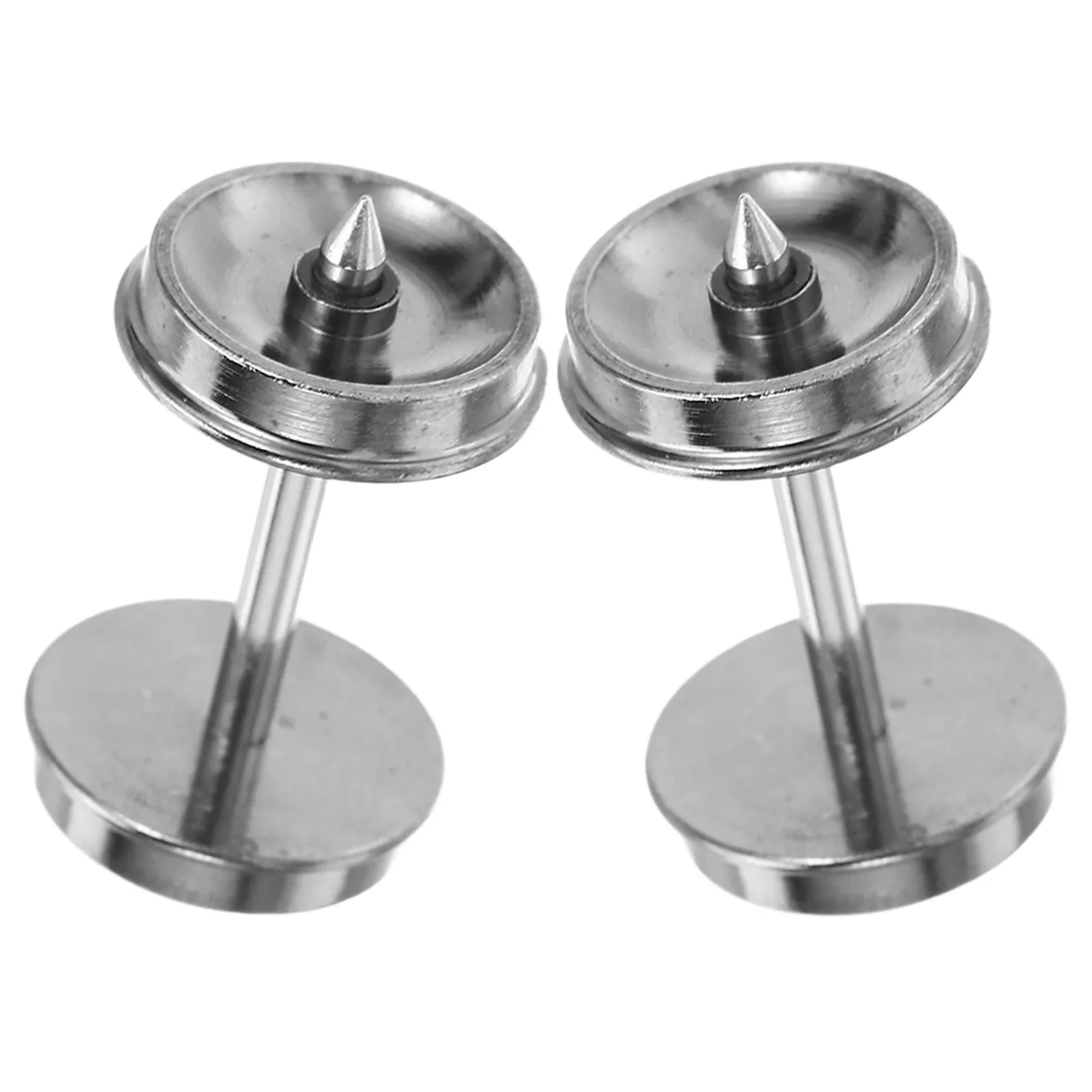 1Pair Electric Train Wheels Alloy Replacement Model Train Accessories Parts Smooth Noise Reduction