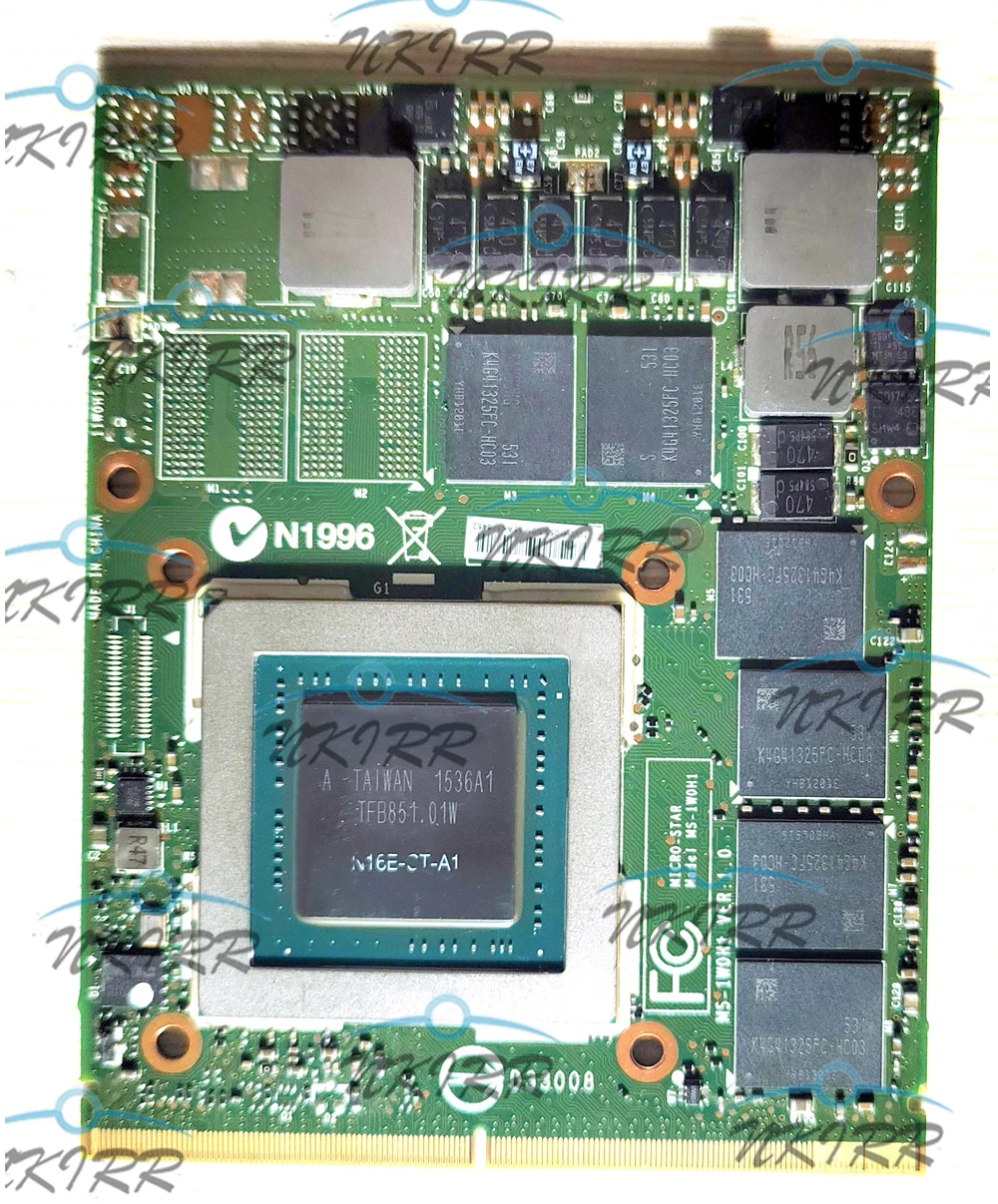 GTX 970M GTX970M MS-1W0J1 3G MS-1W0H1 6G N16E-GT-A1 GDDR5 for MSI 16F3 16F4 1762 1763 GT60 GT70 GE72 VGA Video Card Board image 2