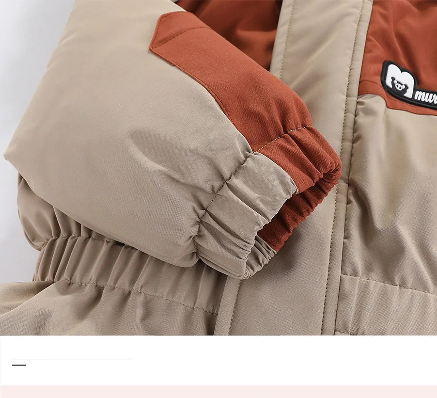 30 Grad Winter Baby Kleidung Overalls Outwear Anzüge Für Kleinkinder Baby Ski Anzug Dicken Baby Overall Wasserdicht Mit Kapuze Für mädchen – Detail 16