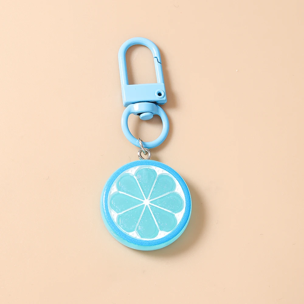 Aihua Niedlicher Harz-Simulations-Frucht-Schlüsselanhänger Zitrone Wassermelone Schlüsselring-Anhänger für Damen Mädchen Handtaschen-Deko Kinder-Schmuck Geschenke – Detail 13