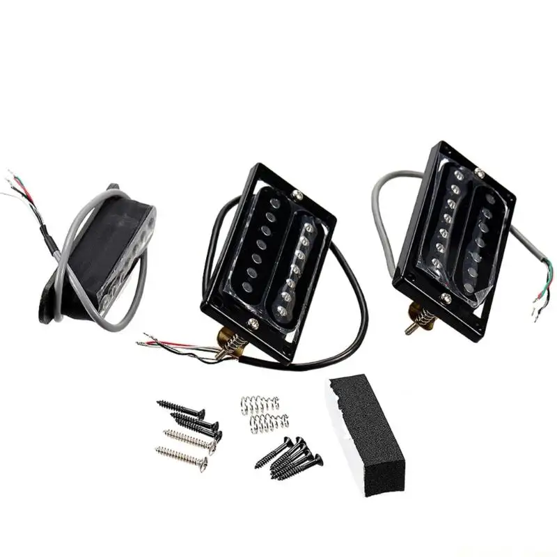 31BE Professional 7 String Black Pickup Set for Electric Guitars Quick Installation