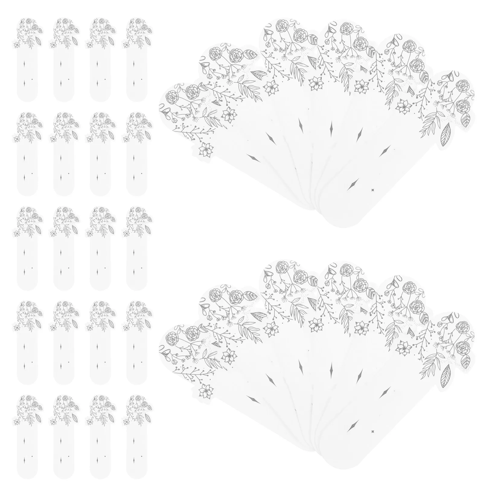 

100 Fox White Perfume Test Strips Essential Oil Scented Cards Diffuser Delicate Perfume Strips Bookmarks Testing Supplies