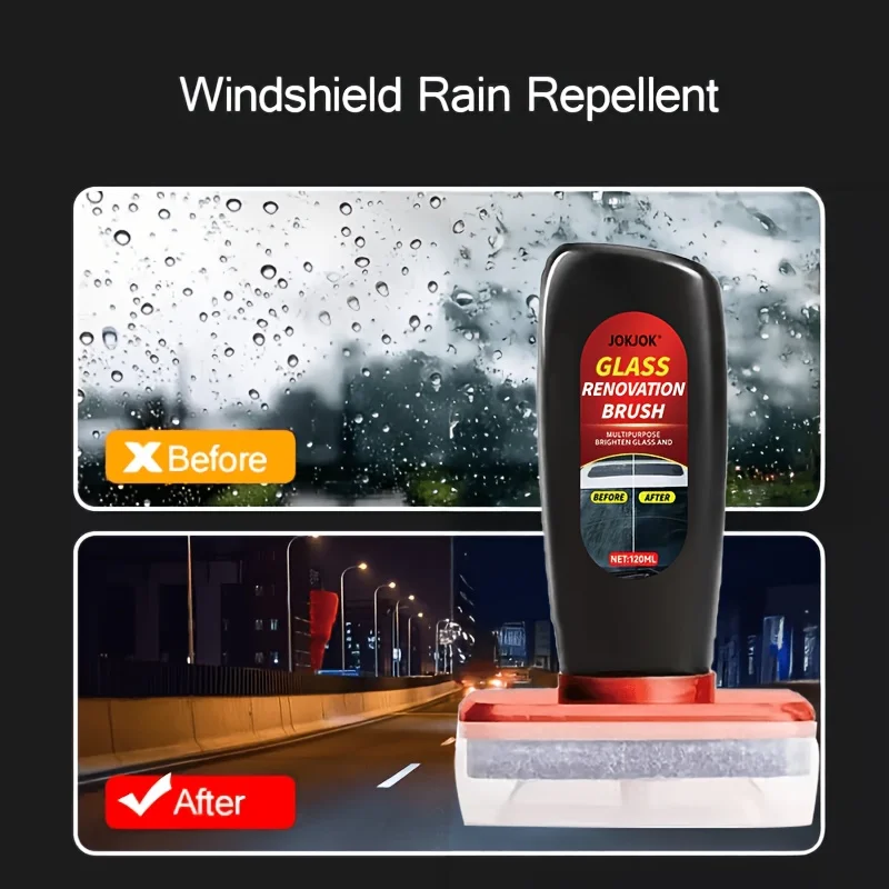 JOKJOK Glass Rain Repellent Anti Fog Windshield Wiper Coating For Car Windows Mirrors Clear View Water Barrier view 4