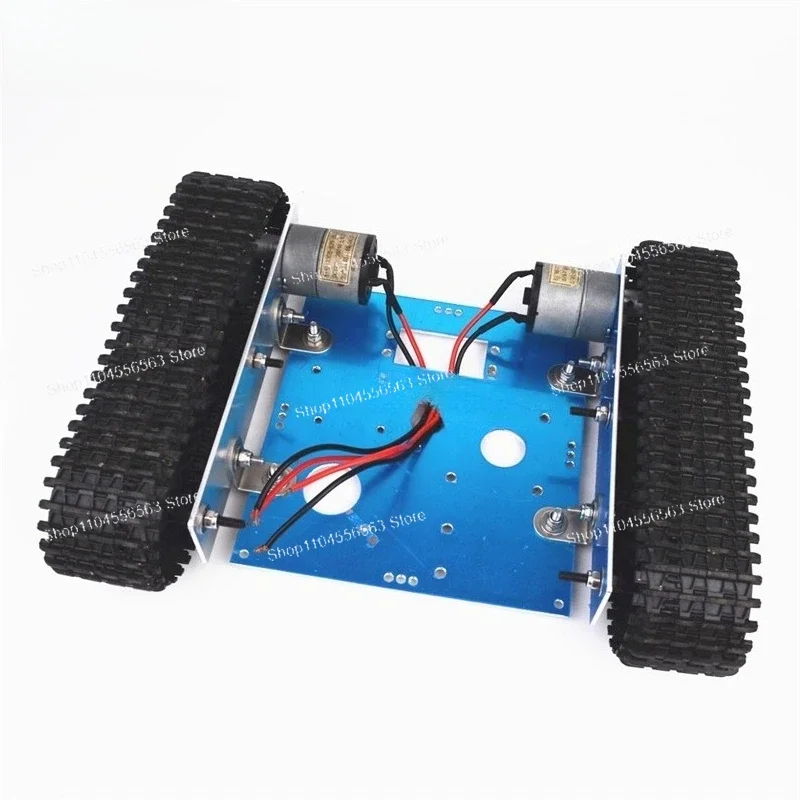 Aluminum Alloy Tracked Tank Robot Chassis DC9 - 12V - DIY Assembly Kit Compatible with Arduino Projects