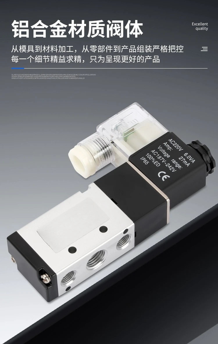 Elettrovalvola Pneumatic solenoid valve 4V210-08/310-10 directional valve two-position five-way series air control Pneumatica — dettaglio 4