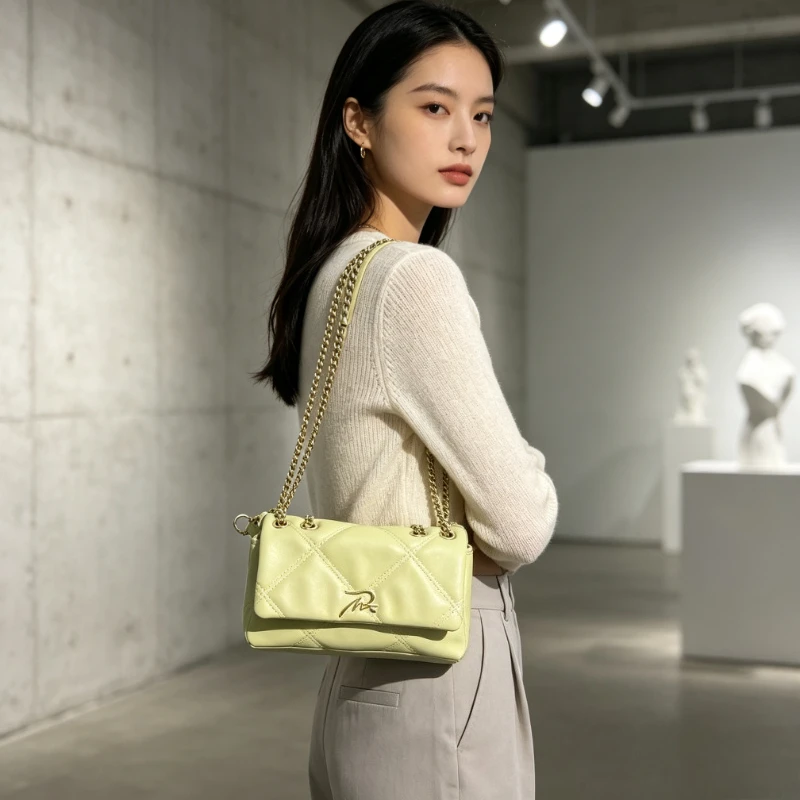 Trendy Diaper Bag Fashionable High End Minimalist Crossbody Bag For Ladies Shoulder Bag Leather Large Capacity