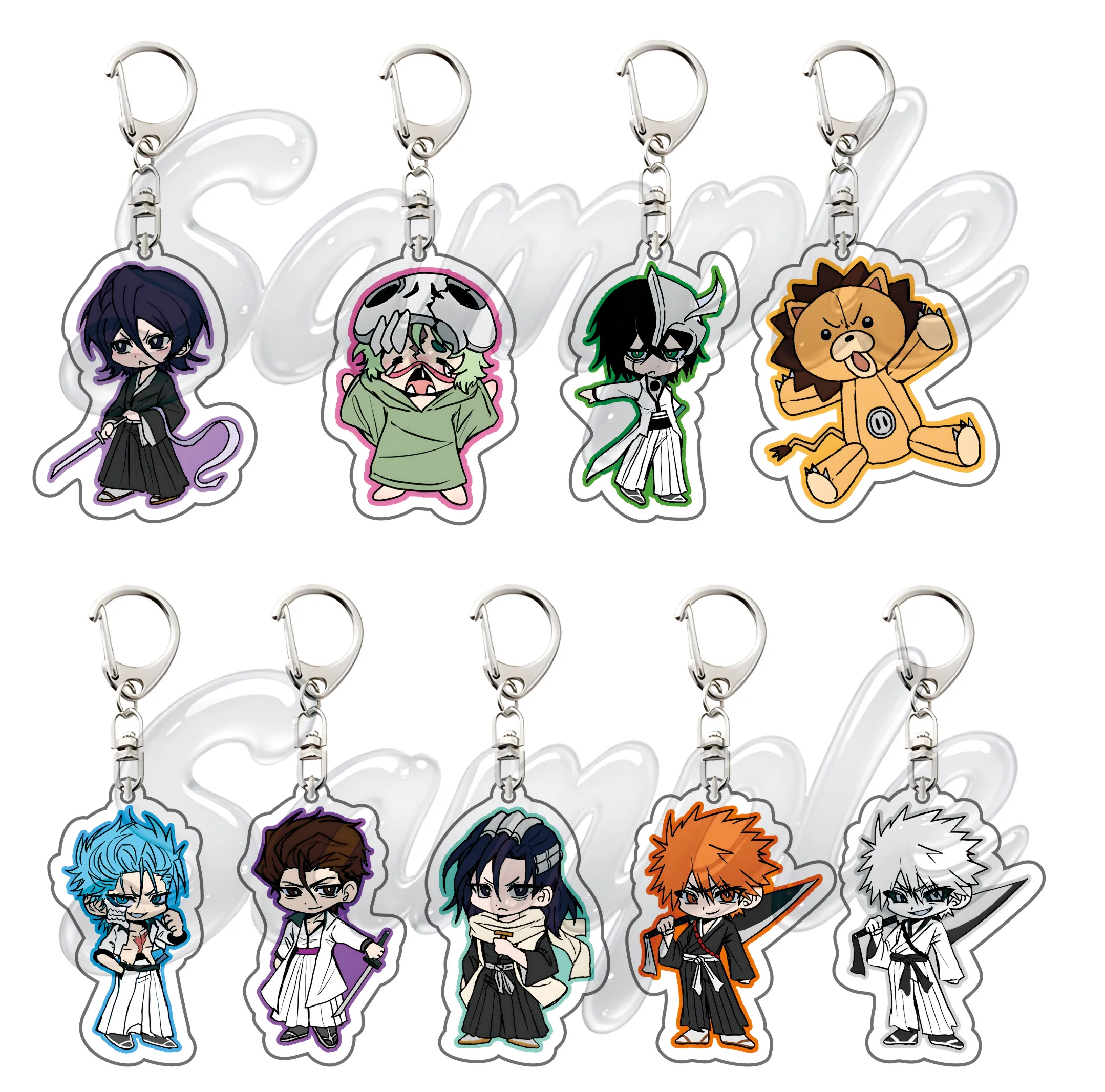 Anime Bleach: Thousand-Year Blood War 6cm Acrylic Keyrings Backpack Decorations Accessories Decor Gifts Exquisite Products