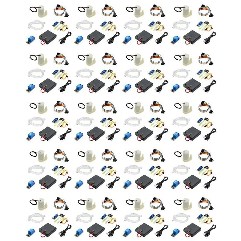 

24-Hour Delivery 20Set Automatic Irrigation DIY Kit Water Pump Soil Moisture Detection Garden Drip Watering Watering Irrigation