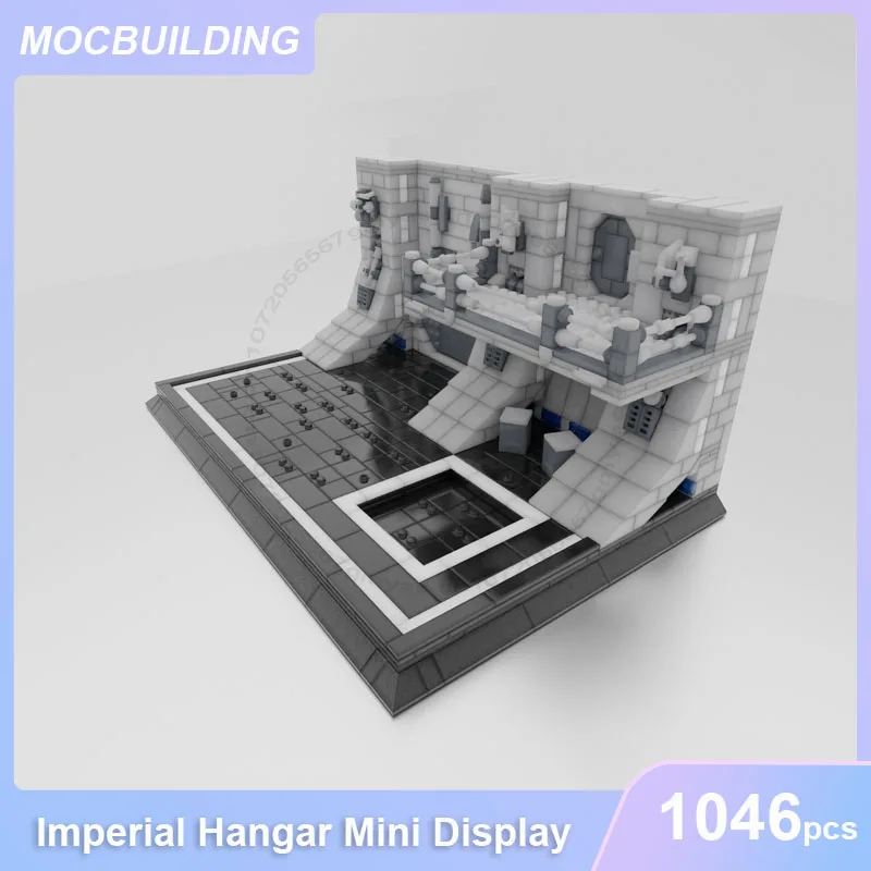 Imperiale Hangar Mini Display Modello MOC Building Blocks FAI DA TE Assemblare Mattoni Architettura Spaziale UCS Giocattoli Creativi Regali 1046PCS