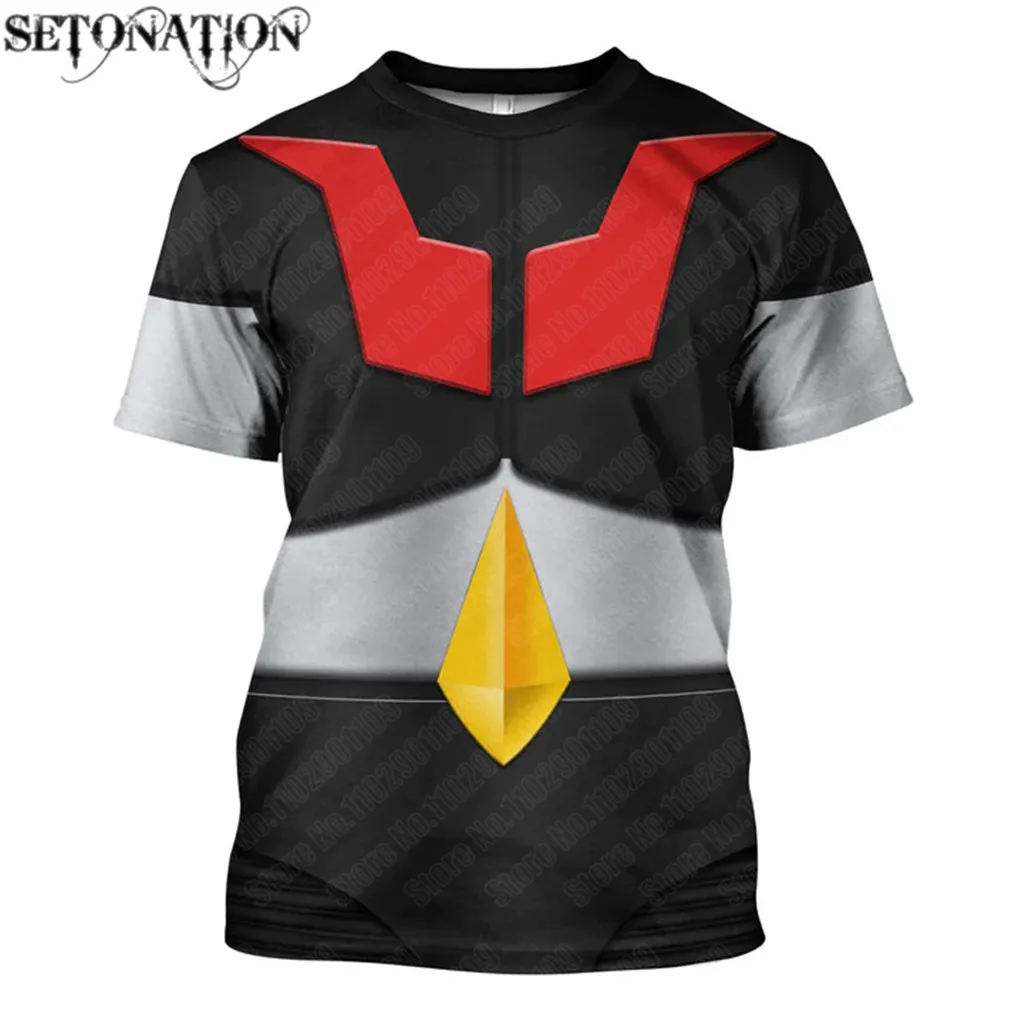 Mazinger z customize men /women New fashion cool 3D printed t-shirts Harajuku style streetwear summer tops dropshipping