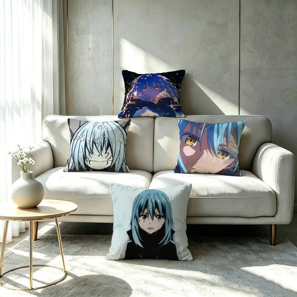 R-Rimuru T-Tempest Slime Pillow cover gift High definition digital printing,Surprise  vivid pattern Household.