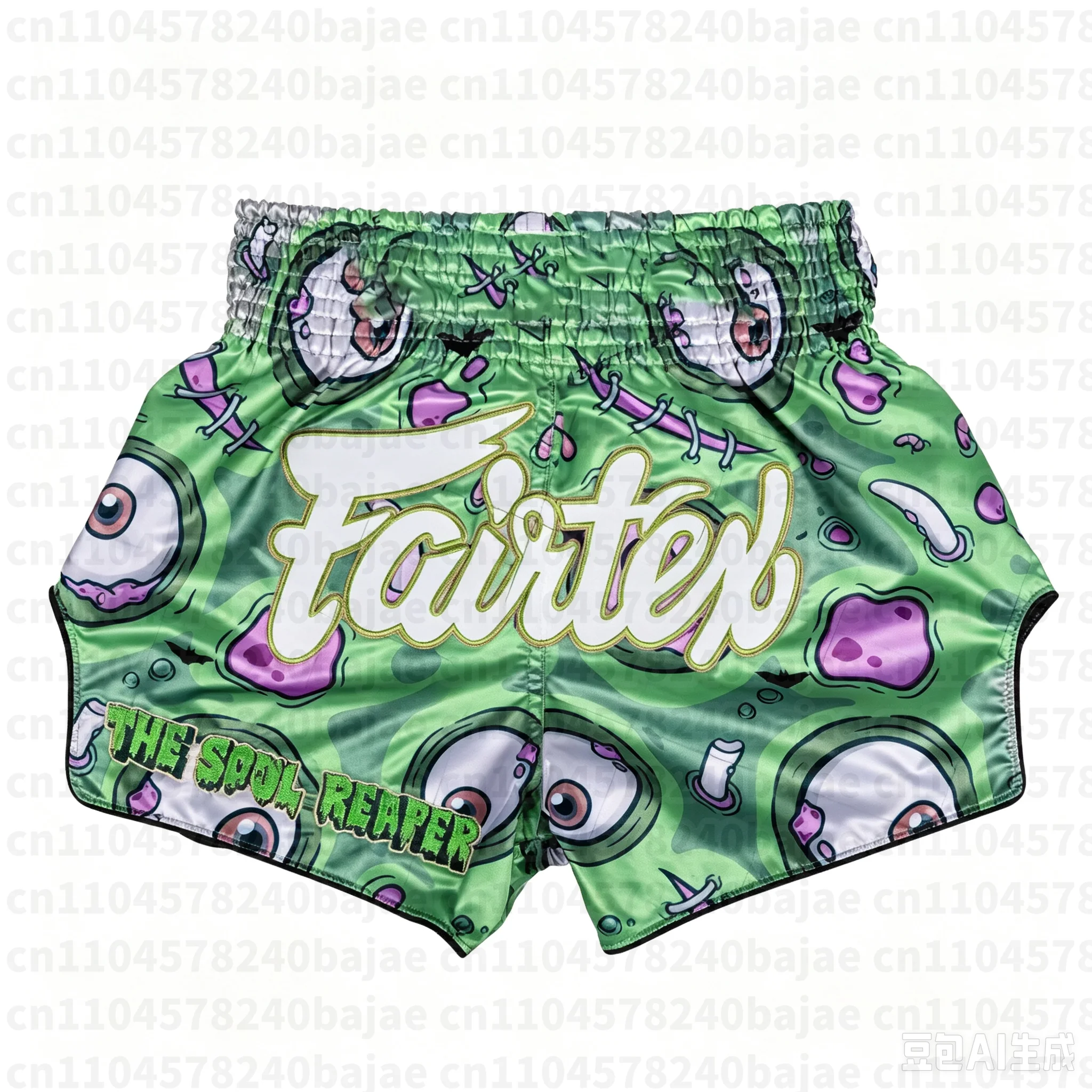 2026 Neue Fairtex Muay Thai Shorts - Soul Reaper Herren Kinder MMA Sport Oversized Schnelltrocknende Achteckige Käfig-Trainingsshorts – Detail 3