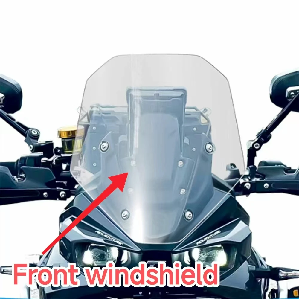 

800-X windshield For KOVE 800X regular front windshield modification with high transparent chest protector windshield