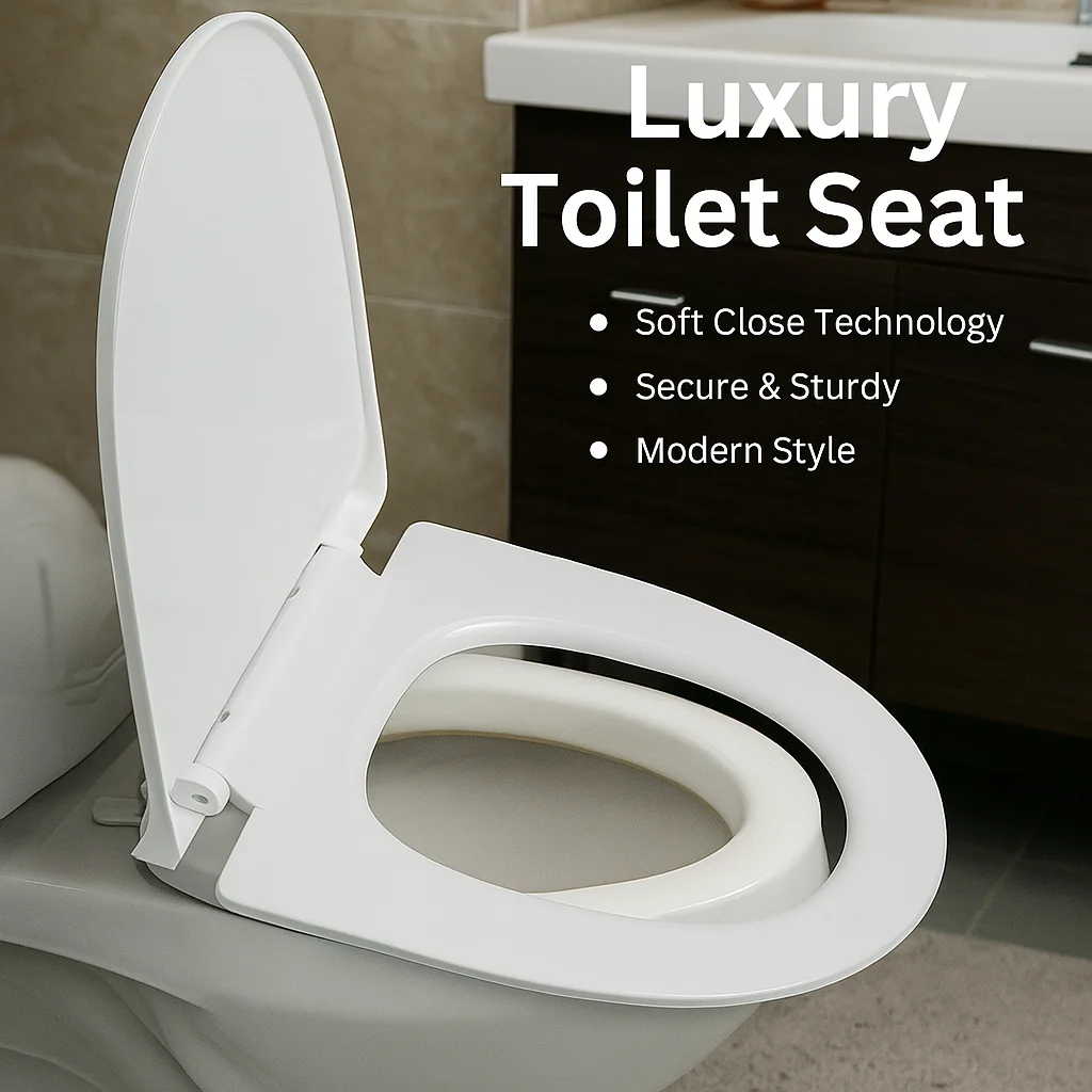 

Quiet Slow Close Toilet Lid Easy Fit Universal Bathroom Toilet Seat Cover